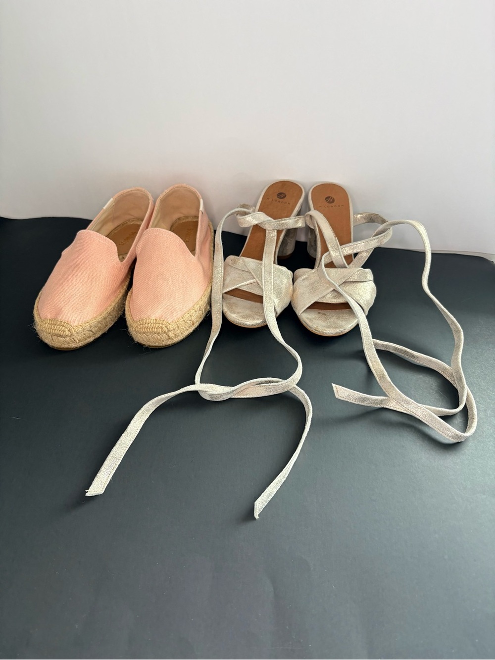 🔥 E8 By Miista Metallic Sandals & Soludos Pink Espadrilles Bundle